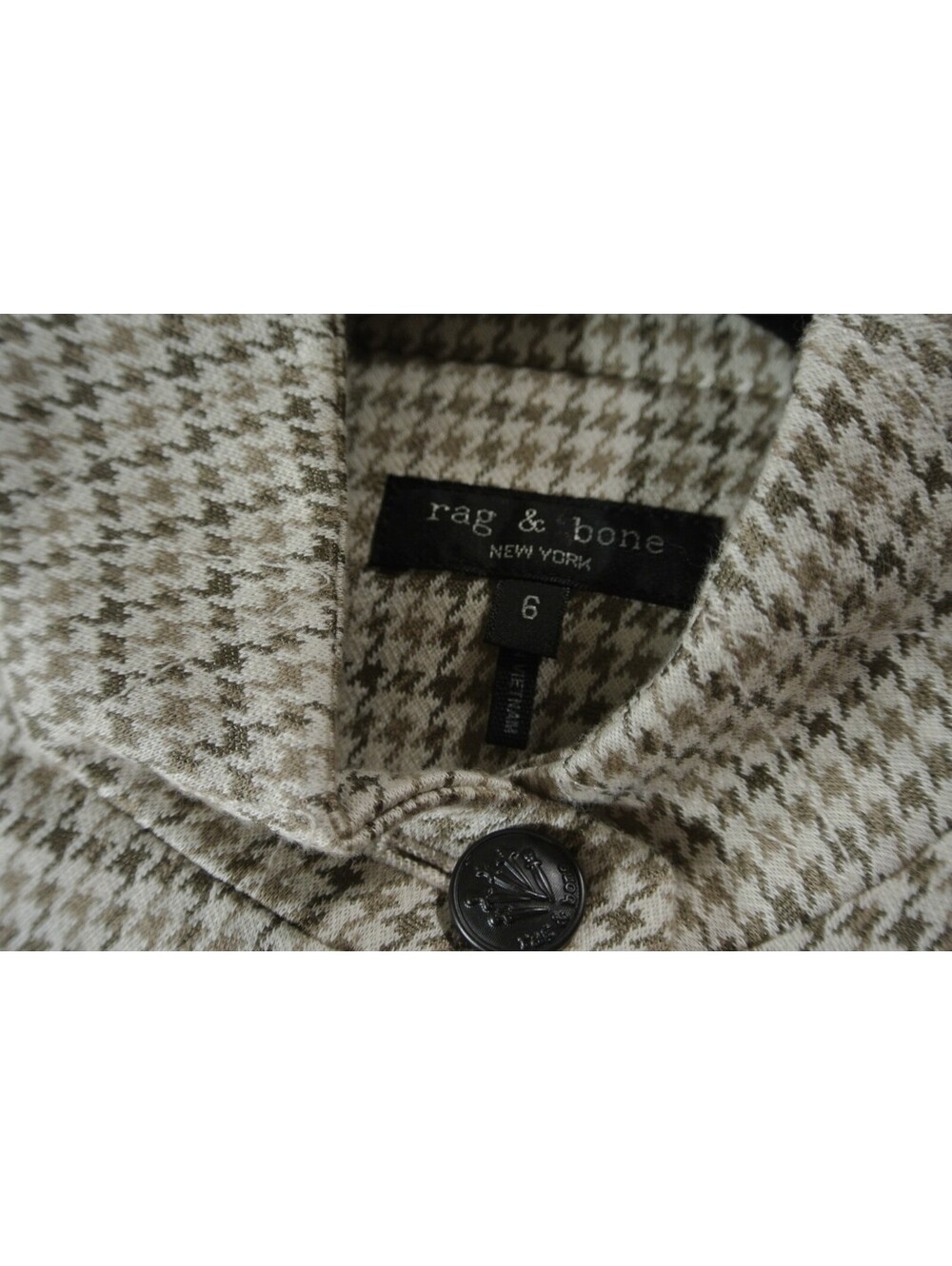 NEW,  Rag and Bone Slade Plaid Stand-Collar Blazer in Multicolor Size 6 #SJ2385 - Picture 8 of 10